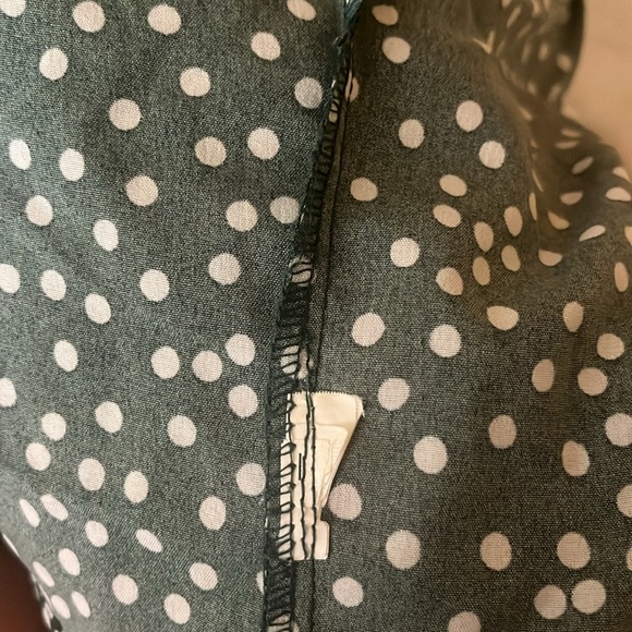 Cute summer short sleeve green wrap shirt / coverup - Picture 4 of 5